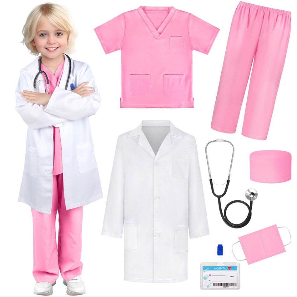 Medical Lab Coats - Детская белая медицинская форма, лабораторное пальто,