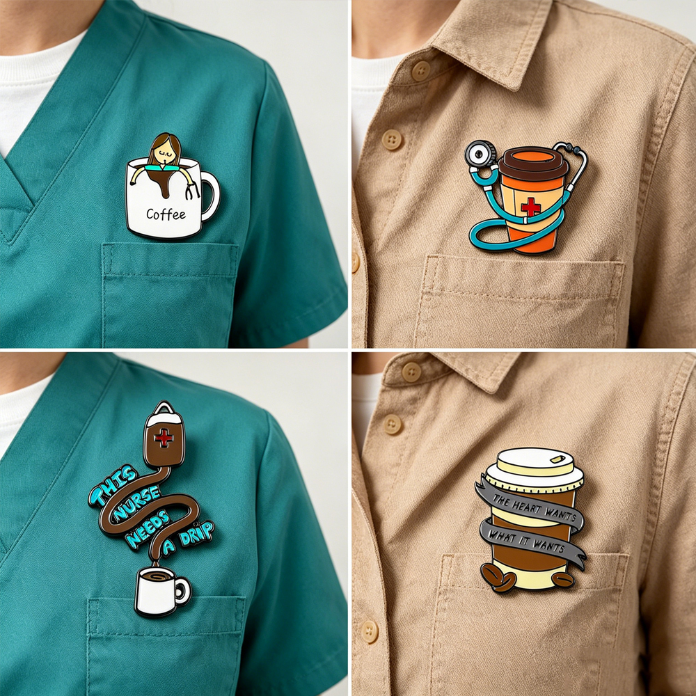 Medical Lab Coats - Забавная эмалевая брошь «Медицинская сестра и