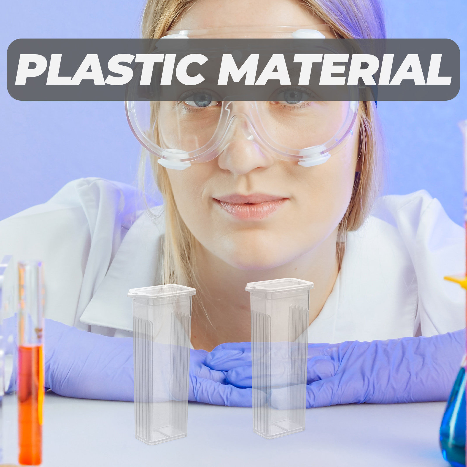 Pathology Slide Storage - Набор из 10 прочных полипропиленовых кейсов