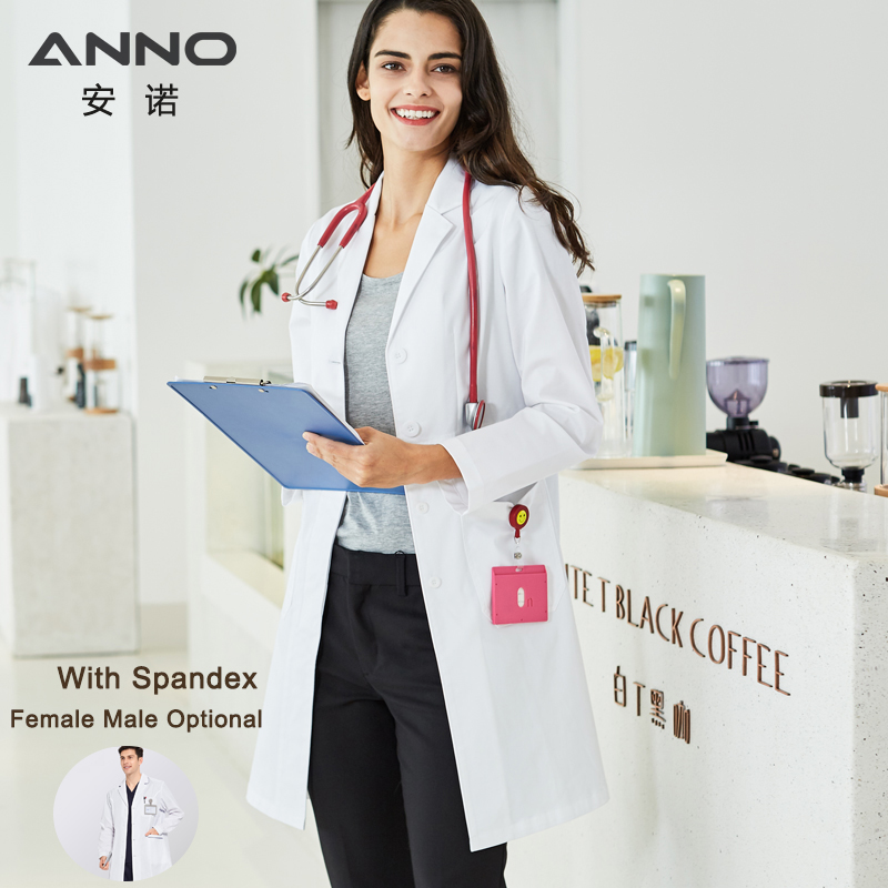 Medical Lab Coats - Лабораторная Униформа ANNO с длинным рукавом,