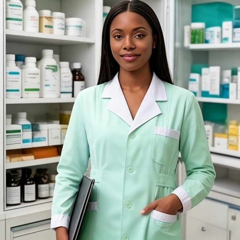 Medical Lab Coats - Рабочая одежда для аптек, белый лабораторный