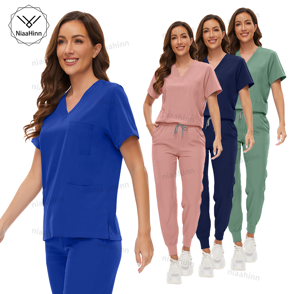 Medical Lab Coats - Униформа Больничная с V-образным вырезом и