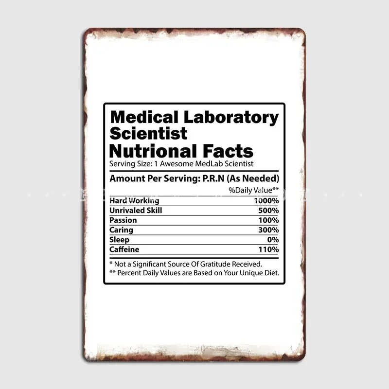Medical Lab Posters - Металлическая табличка-постер для лаборанта: персонализированный настенный