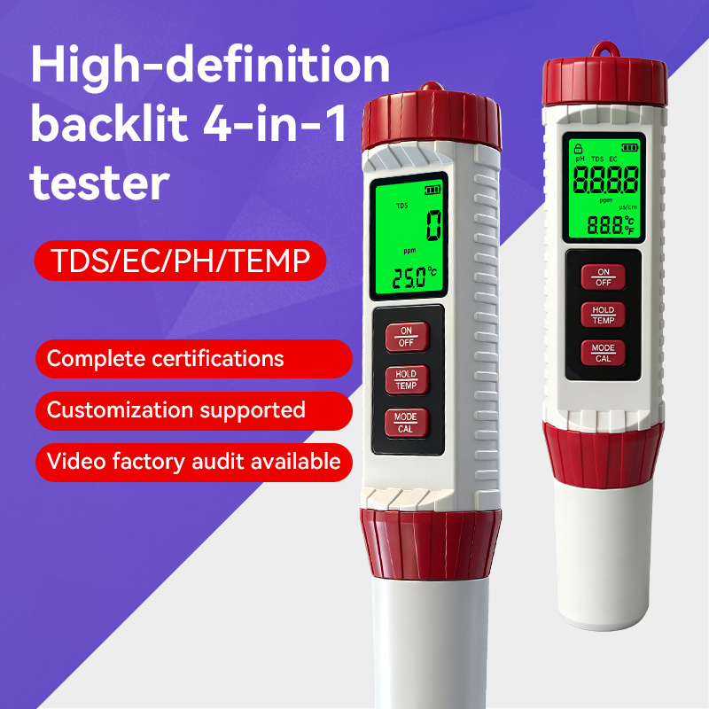 Ph Meter - Новинка 2026 года: Измеритель pH 4-в-1
