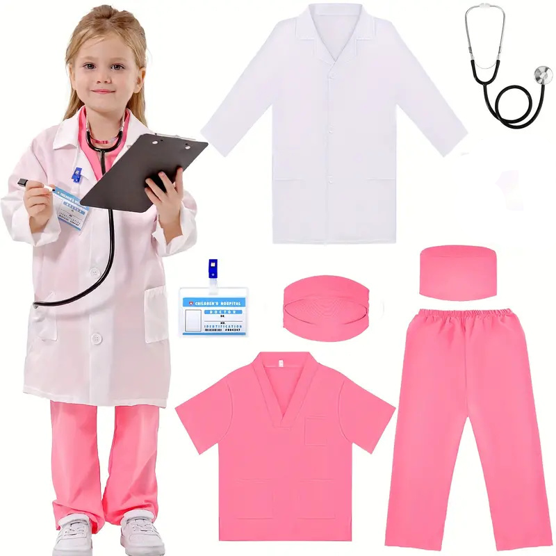 Medical Lab Coats - 7 шт., детский костюм для косплея