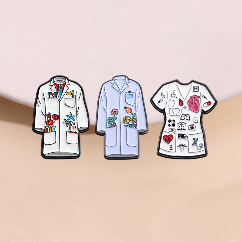 Эмалевые значки с цветочным уз – обзор и цена Medical Lab Coats