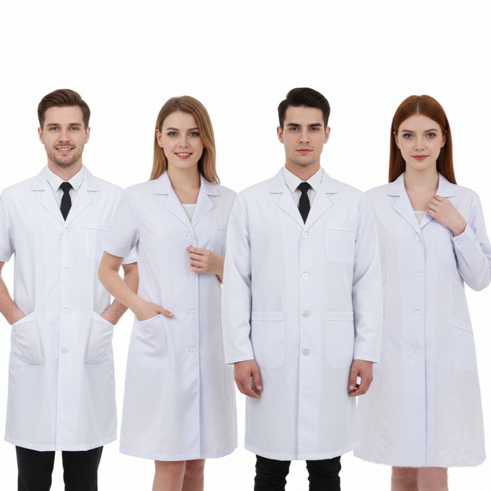 Профессиональный белый халат в – обзор и цена Medical Lab Research