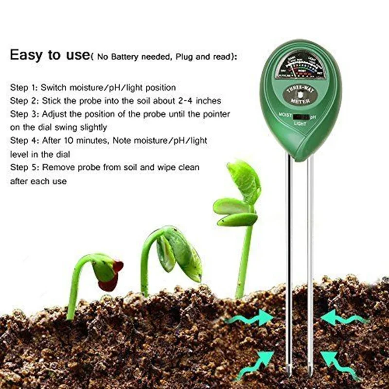 Садовый pH-метр, солнечный све – обзор и цена Ph Meter