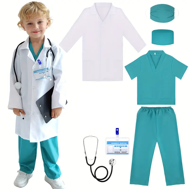 7 шт., детский костюм для косп – обзор и цена Medical Lab Coats