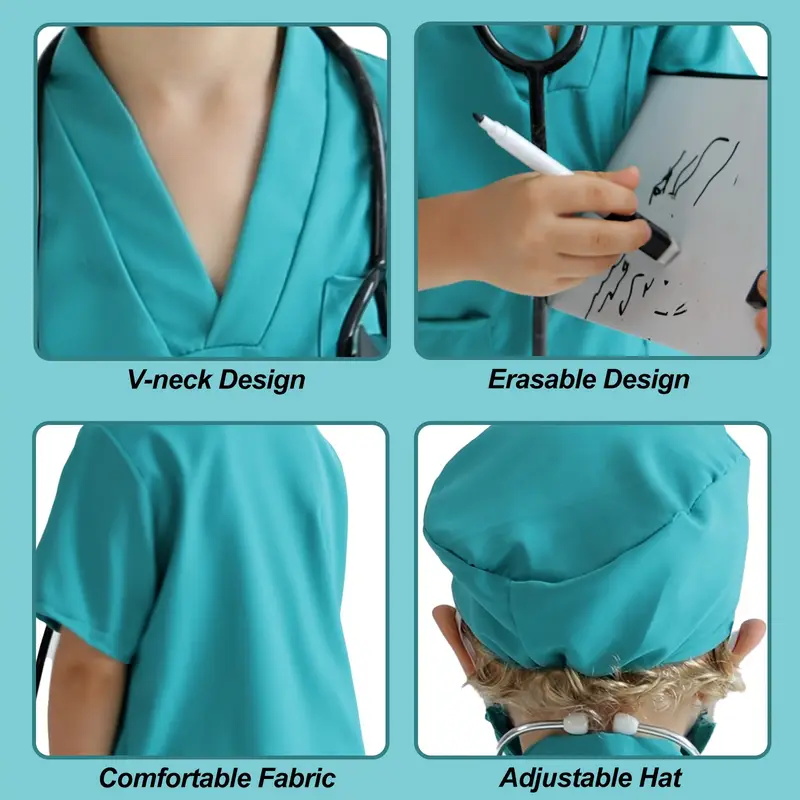 7 шт., детский костюм для косп – обзор и цена Medical Lab Coats
