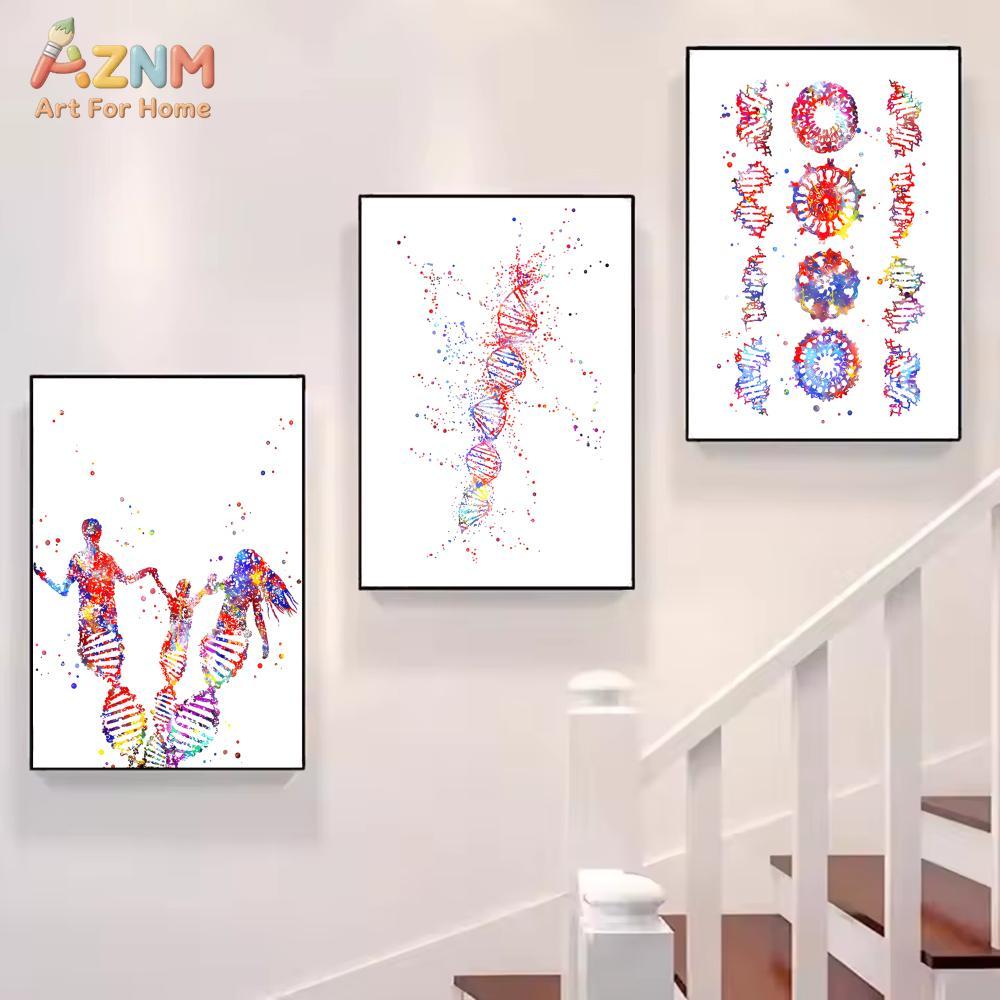 AZNM Красочный акварельный при – обзор и цена Medical Lab Posters