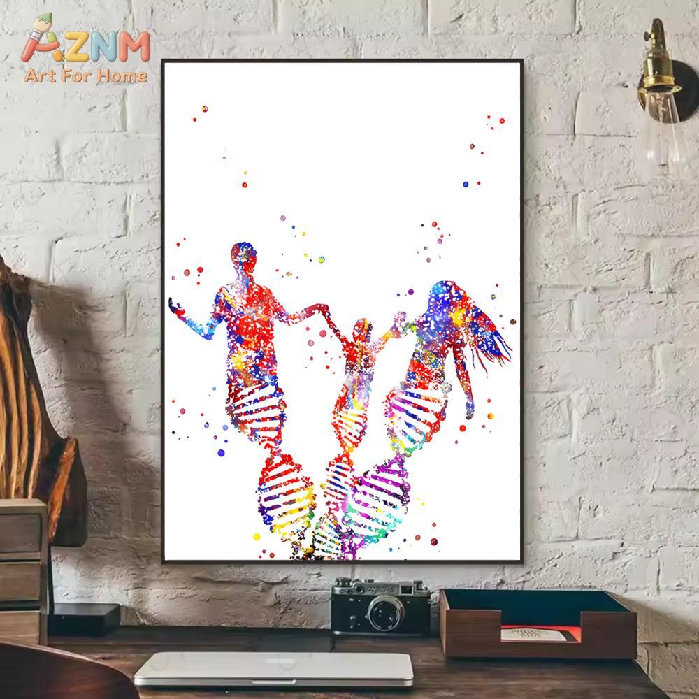 AZNM Красочный акварельный при – обзор и цена Medical Lab Posters