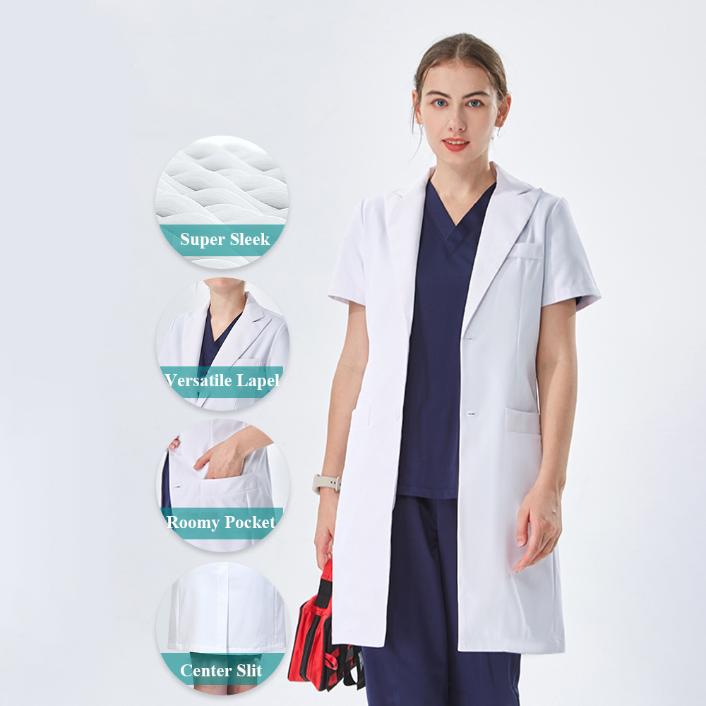 Белый медицинский халат с отло – обзор и цена Medical Lab Coats