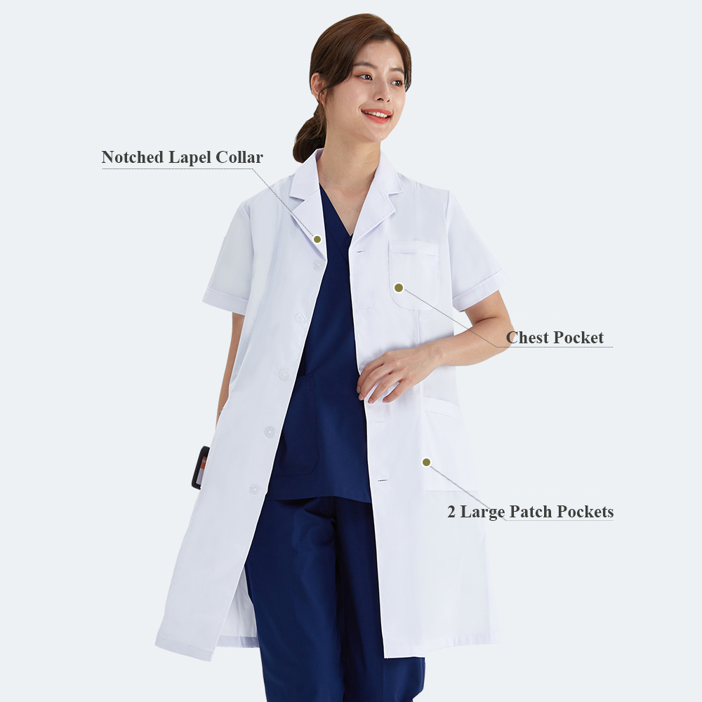Унисекс, белое пальто, лаборат – обзор и цена Medical Lab Coats